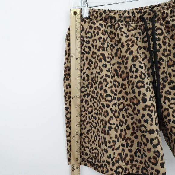 BN3TH Shorts Mens Medium Leopard Print Drawstring Lined Pockets Athletic Casual‎ - Picture 11 of 14